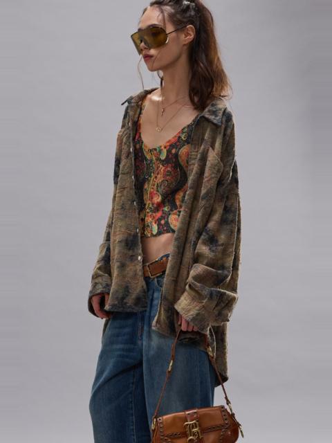 R13 DROP NECK WORKSHIRT