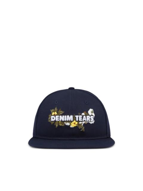 DENIM TEARS floral-logo adjustable cap