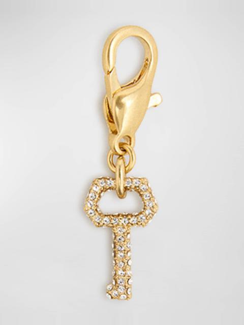 Golden Goose Key Crystal Charm