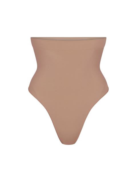 SKIMS Women's Seamless Sculpt High-Waisted Thong - Sienna