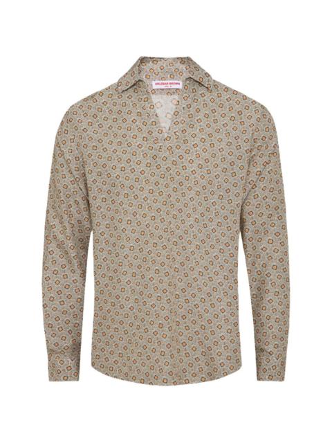 ORLEBAR BROWN Ridley patterned V-neck T-shirt