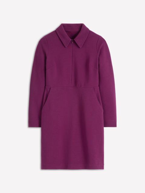 BODEN Cam Zip-up Ottoman Dress-Plum Jam