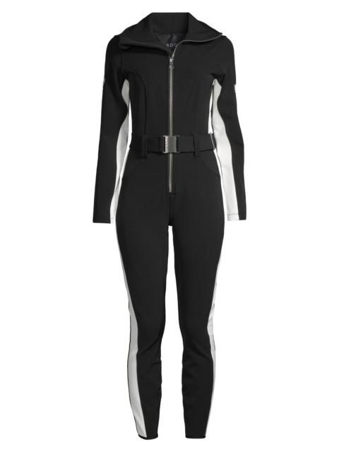 CORDOVA Women's Cordova Belted Stripe Stretch Ski Suit - Onyx