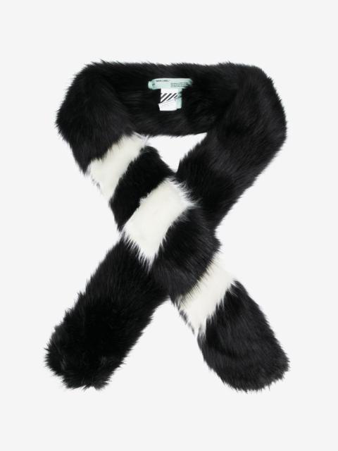 Off-White faux fur scarf