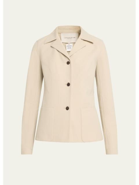 Lafayette 148 New York Notched-Lapel Techno Stretch Twill Jacket