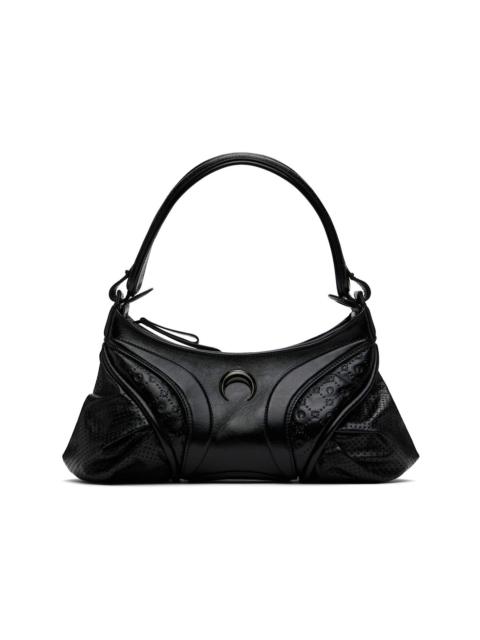Marine Serre Black Moonogram Embossed Leather Futura Bag