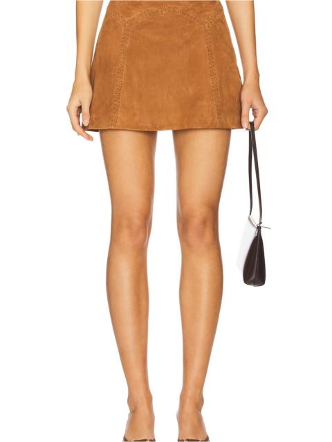 RETROFÊTE Juana Suede Skirt