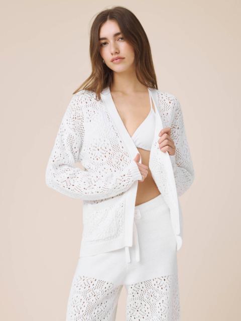 Splendid Beckham Crochet Open Cardigan