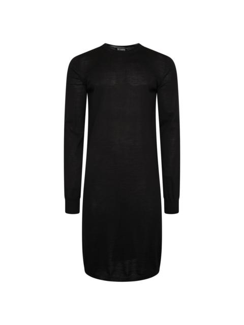 Raf Simons Long Sleeve Knit Dress in Black
