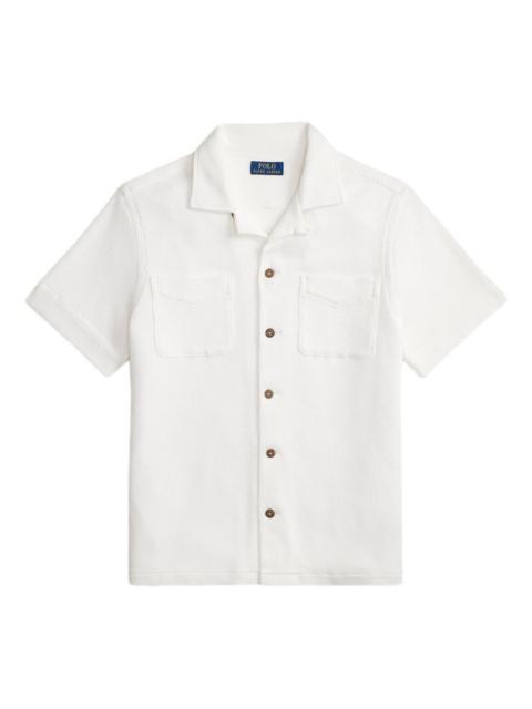 Polo Ralph Lauren waffle-knit patch-pockets shirt