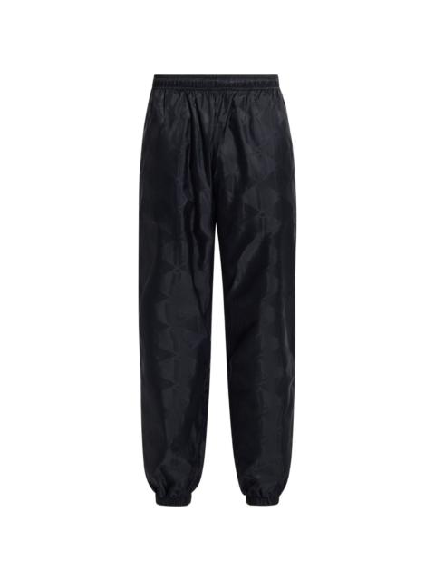 monogram-jacquard track pants