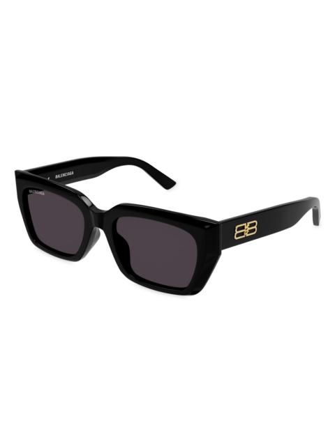 BALENCIAGA Women's Rive Gauche 54MM Rectangular Sunglasses - Black