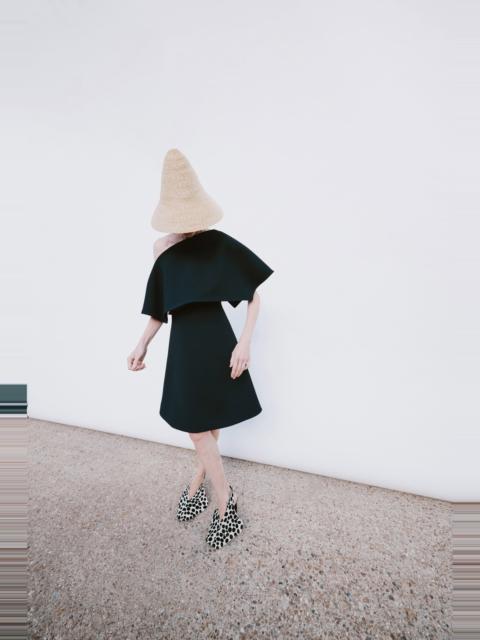 A.W.A.K.E. MODE BIG COLLAR DRESS BLACK