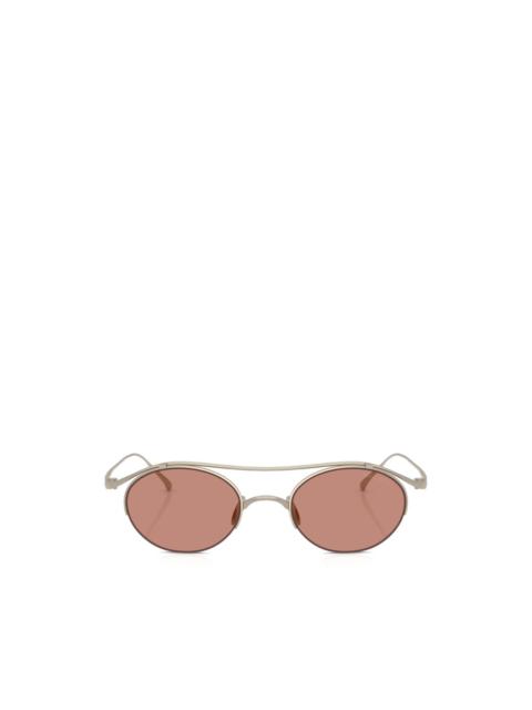 GIORGIO ARMANI oval-frame sunglasses