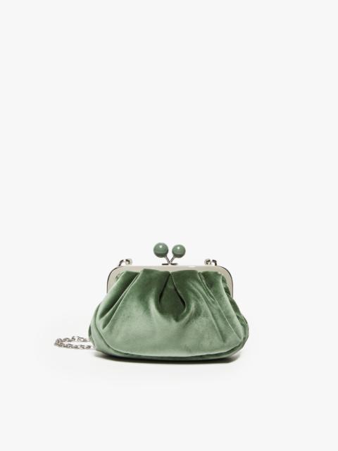 Max Mara CAVOUR Small velvet Pasticcino Bag