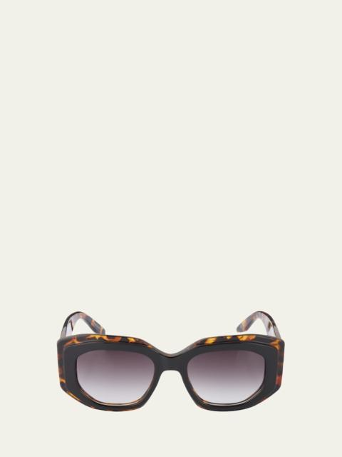 BARTON PERREIRA Crescendo 50.5mm Geometric Acetate Sunglasses