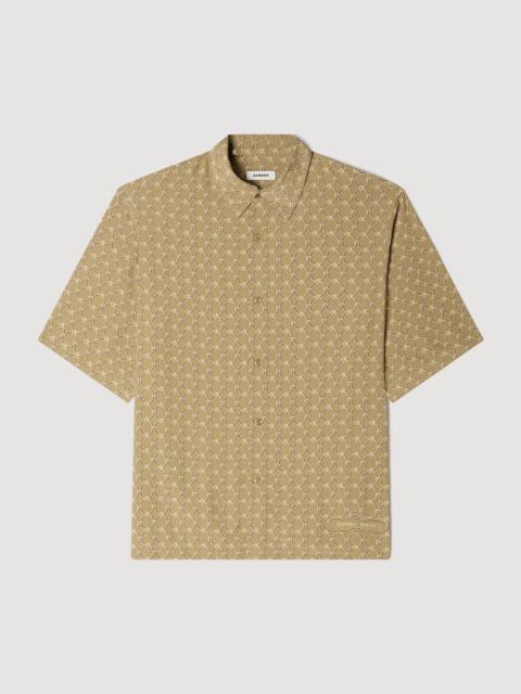 Sandro LOOSE-FIT CHAIN LINK PRINT SHIRT