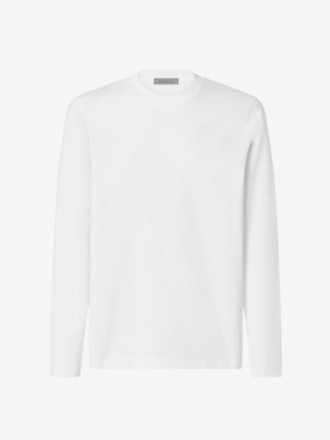 CORNELIANI White crew neck cotton jersey t-shirt
