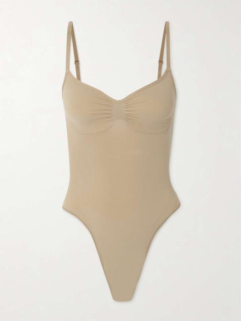 SKIMS Seamless Sculpt Thong Bodysuit - Clay