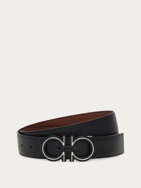 FERRAGAMO Reversible and adjustable Gancini belt