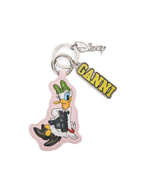 GANNI x Disney leather charm keyring