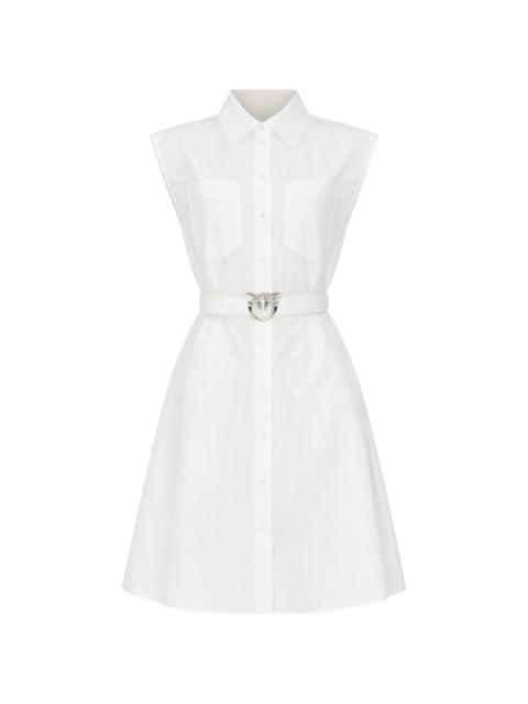PINKO belted sleeveless mini dress