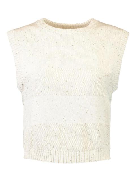 Brunello Cucinelli striped-pattern tank top
