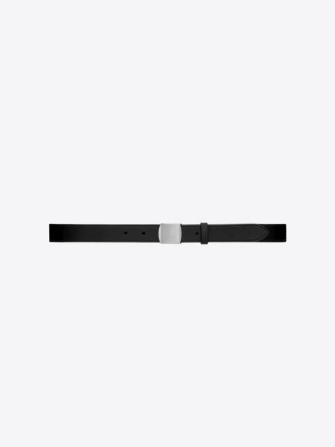SAINT LAURENT army buckle belt in smooth leather