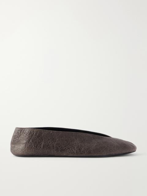 The Row Fay Leather Ballet Flats
