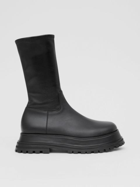 Burberry Leather and Lambskin Boots