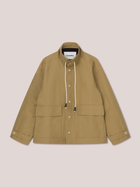 Nanushka ELIAS - Technical canvas coat - Khaki