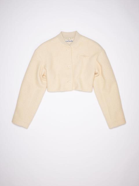 Acne Studios Cotton tweed jacket - Oat beige