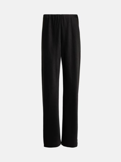 High-rise satin straight pants