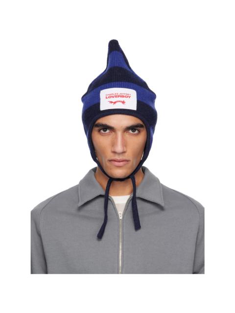 CHARLES JEFFREY LOVERBOY Blue Spike Bonnet Beanie