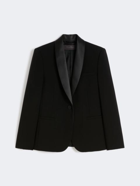 Max Mara SCATOLA Cady Tuxedo jacket - BLACK