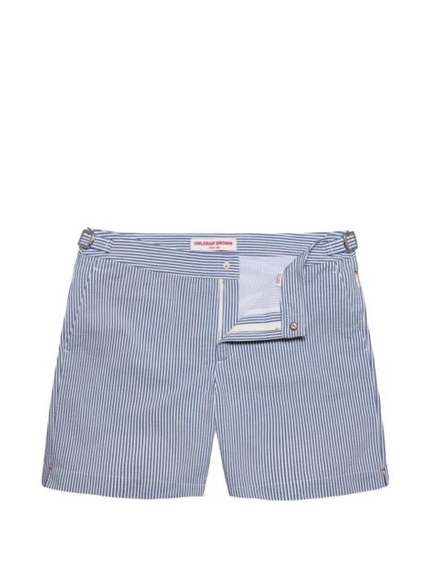 ORLEBAR BROWN Bulldog Seersucker stripe beachwear