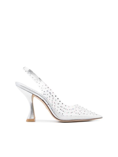 Stuart Weitzman Glam XCurve 100mm slingback pumps