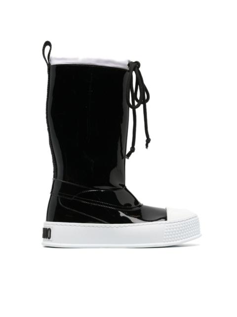 Moschino rubber-toecap platform boots