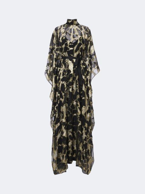 Taller Marmo Kintsugi silk-blend fil coupé kaftan