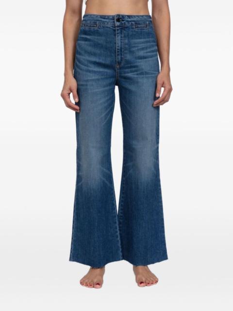 ASKK NY whiskered raw-hem jeans