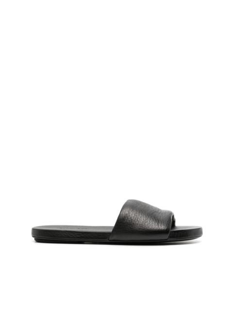 open-toe leather sandals