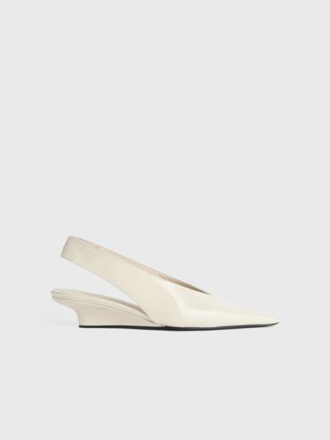 The Wedge-Heel Slingback bleached sand