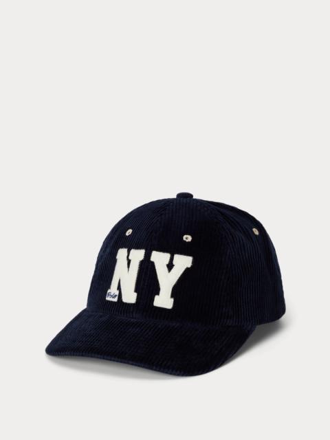 Polo Ralph Lauren NY Patch Corduroy Ball Cap