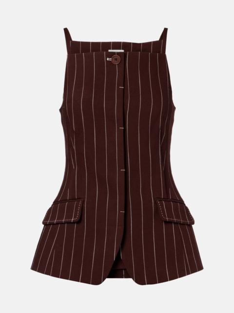 SIMKHAI Edie striped top