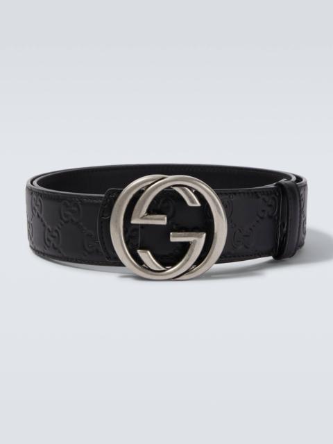 GUCCI Interlocking G leather belt