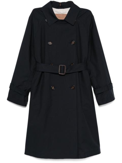 Max Mara gabardine-weave trench coat