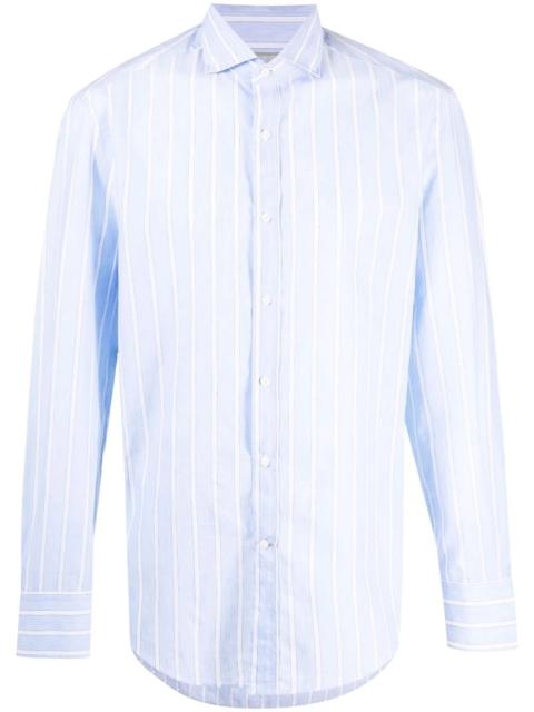 Brunello Cucinelli vertical stripe print shirt