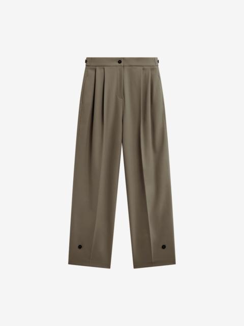 The Frankie Shop Doyer Pleated Trousers - Moss Green