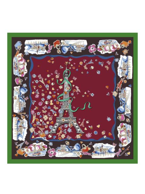Longchamp Tour Enchantée Silk scarf 50