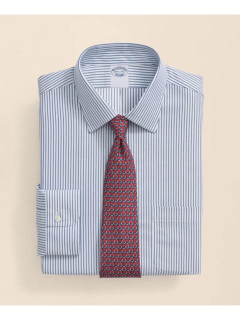 Brooks Brothers Brooks Brothers Explorer Collection Non-Iron Twill Ainsley Collar, Stripe Dress Shirt